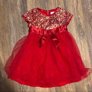 “Bitty baby by American girl for little girls” formal red dress
